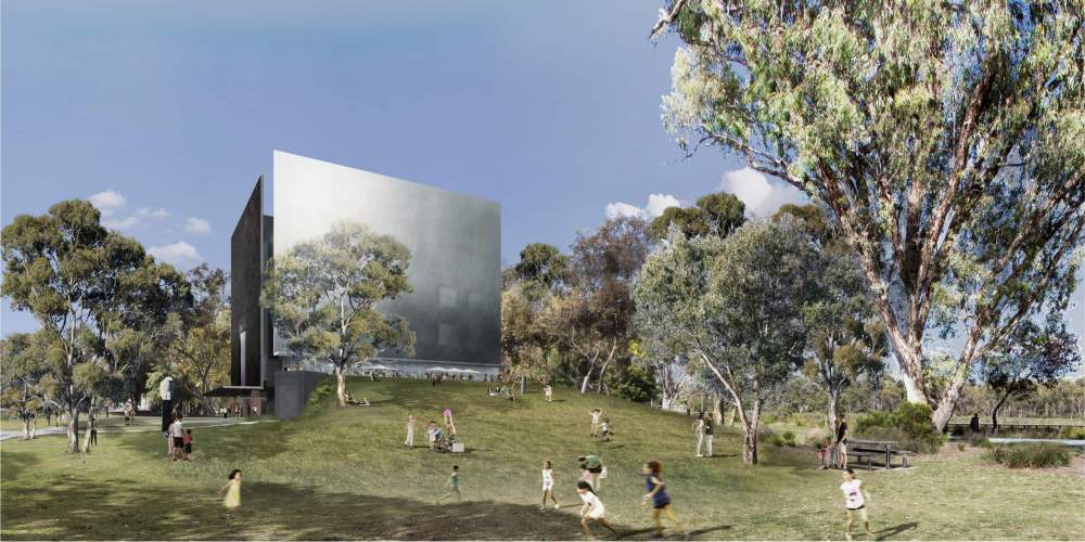 Shepparton Art Museum Cafe interior view